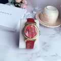  Shop Authentic Versace V-Motif Red Dial Red Leather Strap Watch for Women - VERE00418 - Luxxuri