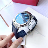  Shop Authentic Salvatore Ferragamo F-80 Classic Blue Dial Blue Leather Strap Watch for Men - SFDT00719 - Luxxuri