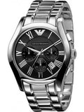  Shop Authentic Emporio Armani Velente Chronograph Black Dial Silver Steel Strap Watch For Women - AR0674 - Luxxuri