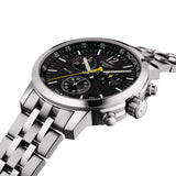  Shop Authentic Tissot T Sport PRC200 Chronograph Black Dial Silver Steel Strap Watch for Men - T17.1.586.52 - Luxxuri