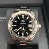  Shop Authentic Tag Heuer Aquaracer Automatic Caliber 5 Black Dial Silver Steel Strap Watch for Men - WBD2110.BA0928 - Luxxuri