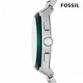 Fossil Everett Chronograph Green Dial Silver Steel Strap Watch for Men - FS5964