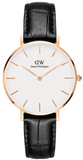  Shop Authentic Daniel Wellington Classic Petite Reading White Dial Black Leather Strap Watch For Women - DW00100229 - Luxxuri