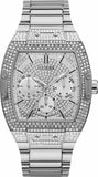  Shop Authentic Guess Phoenix Multifunction Crystals Silver Dial Silver Steel Strap Watch For Men - GW0094G1 - Luxxuri