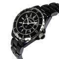  Shop Authentic Chanel J12 Quartz Ceramic Black Dial Black Steel Strap Watch for Women - J12 H0682 - Luxxuri