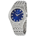  Shop Authentic Bulova Phantom Baguette Crystal Blue Dial Silver Steel Strap Watch for Men - 96A254 - Luxxuri