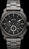  Shop Authentic Fossil Machine Chronograph Black Dial Grey Steel Strap Watch for Men - FS4662 - Luxxuri