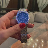  Shop Authentic Guess Asset Quartz Blue Dial Silver Steel Strap Watch For Men - GW0575G4 - Luxxuri
