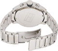 Tommy Hilfiger Trent Chronograph Blue Dial Silver Steel Strap Watch for Men - 1791053