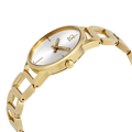  Shop Authentic Calvin Klein Stately Silver Dial Gold Steel Strap Watch for Women - K3G23526 - Luxxuri