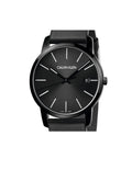  Shop Authentic Calvin Klein City Quartz Black Dial Black Leather Strap Watch for Men - K2G2G4CX - Luxxuri