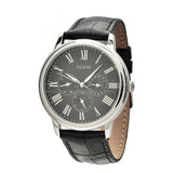  Shop Authentic Guess Wafer Analog Black Dial Black Leather Strap Watch For Men - W70016G1 - Luxxuri