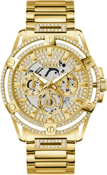  Shop Authentic Guess Queen Quartz Gold Dial Gold Steel Strap Watch For Men - GW0497G2 - Luxxuri