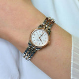  Shop Authentic Tissot Le Locle Automatic Small Lady Silver Dial Two Tone Steel Strap Watch For Women - T41.2.183.33 - Luxxuri