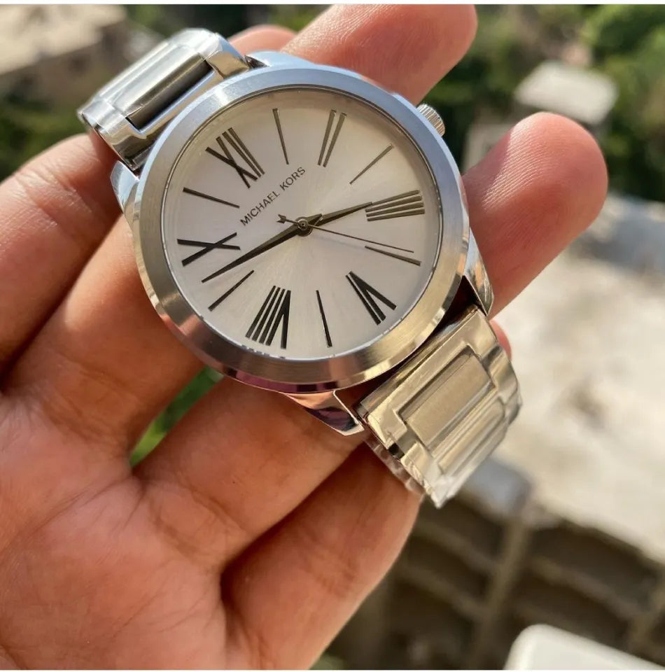  Shop Authentic Michael Kors Hartman Quartz Silver Dial Silver Steel Strap Watch For Women - MK3489 - Luxxuri