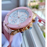  Shop Authentic Guess Athena White Dial Pink Rubber Strap Watch For Women - GW0030L4 - Luxxuri