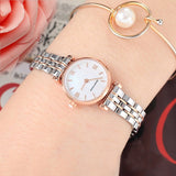 Shop Authentic Emporio Armani Mother of Pearl Dial Two Tone Steel Strap Watch For Women - AR1689 - Luxxuri