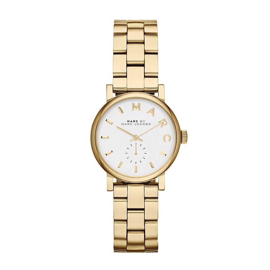  Shop Authentic Marc Jacobs Baker White Dial Gold Steel Strap Watch for Women - MBM3247 - Luxxuri