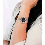  Shop Authentic Swarovski Crystal Rose Black Dial Rose Gold Steel Strap Watch for Women - 5484050 - Luxxuri