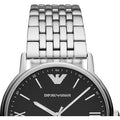  Shop Authentic Emporio Armani Kappa Black Dial Silver Steel Strap Watch For Men - AR11152 - Luxxuri