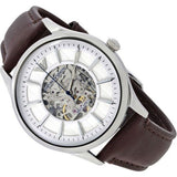  Shop Authentic Emporio Armani Meccanico White Dial Brown Leather Strap Watch For Men - AR1946 - Luxxuri