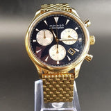  Shop Authentic Movado Heritage Calendoplan Blue Dial Gold Steel Strap Watch for Men - 3650015 - Luxxuri