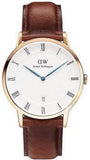  Shop Authentic Daniel Wellington Dapper St Mawes White Dial Brown Leather Strap Watch For Men - DW00100083 - Luxxuri