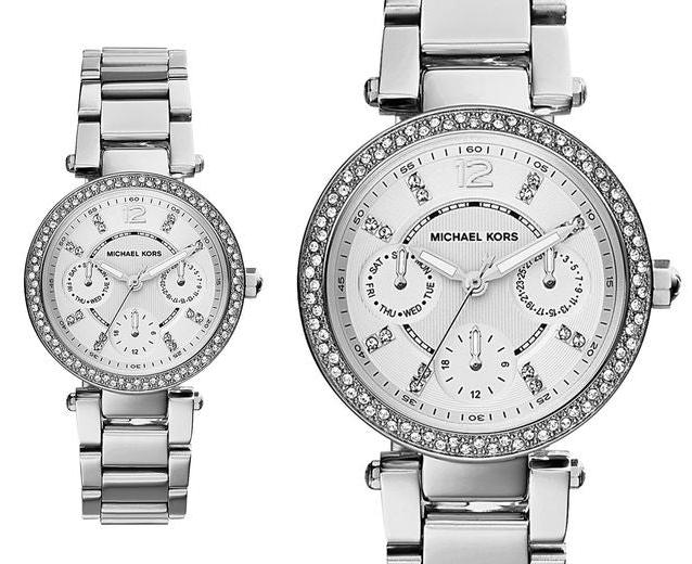  Shop Authentic Michael Kors Parker Silver Dial Silver Steel Strap Watch for Women - MK5615 - Luxxuri