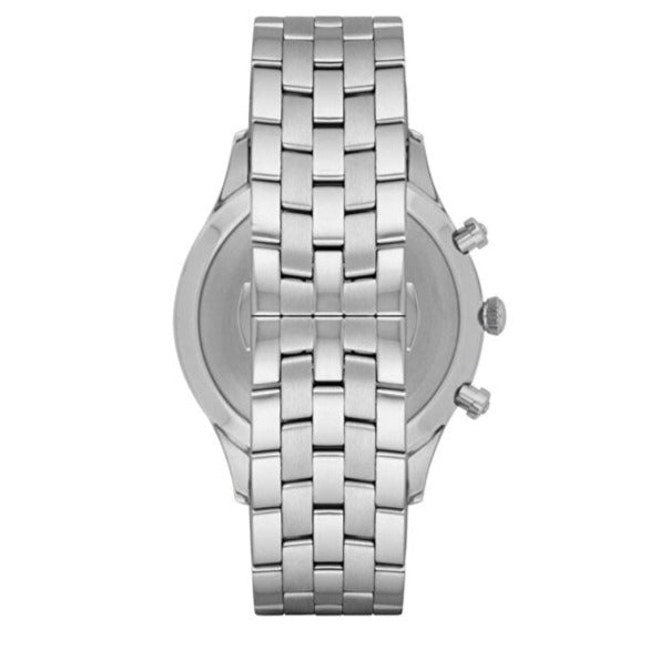  Shop Authentic Emporio Armani Chronograph Black Dial Silver Steel Strap Watch For Men - AR11017 - Luxxuri