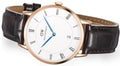  Shop Authentic Daniel Wellington Dapper York White Dial Brown Leather Strap Watch For Men - DW00100085 - Luxxuri