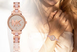  Shop Authentic Michael Kors Sofie Quartz Crystals Crystals Rose Gold Dial Rose Gold Steel Strap Watch For Women - MK4336 - Luxxuri