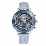  Shop Authentic Swarovski Octea Lux Chrono Blue Dial Blue Leather Strap Watch for Women - 5580600 - Luxxuri