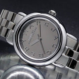  Shop Authentic Marc Jacobs Marc Silver Dial Silver Steel Strap Watch for Women - MBM3173 - Luxxuri