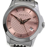  Shop Authentic Gucci G Timeless Pink Dial Silver Steel Strap Watch For Women - YA126524 - Luxxuri