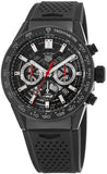  Shop Authentic Tag Heuer Carrera Chronograph Steel & Ceramic Black Dial Black Rubber Strap Watch for Men - CBG2090.FT6145 - Luxxuri