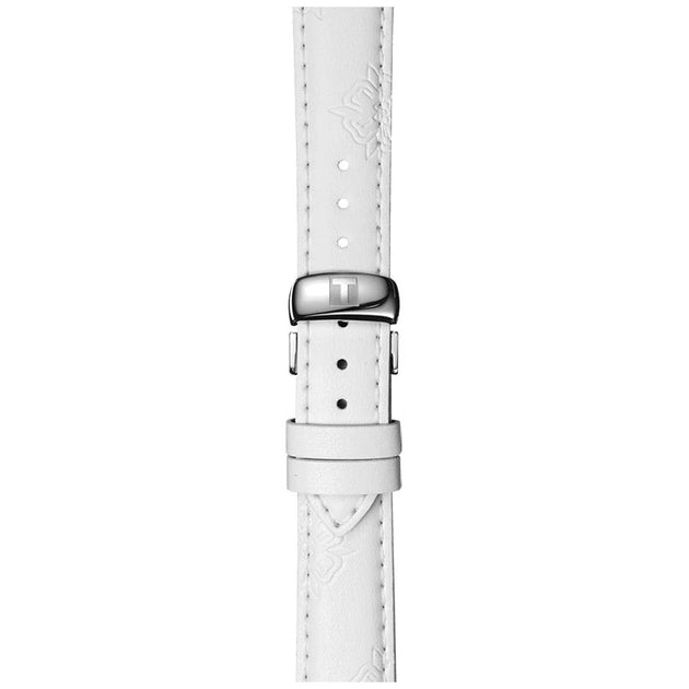  Shop Authentic Tissot Dressport Chronograph Mother of Pearl Dial White Leather Strap Watch for Women - T050.217.17.117.00 - Luxxuri