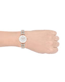  Shop Authentic Emporio Armani Gianni T Bar White Dial Two Tone Steel Strap Watch For Women - AR1926 - Luxxuri