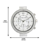  Shop Authentic Michael Kors Parker White Dial White Leather Strap Watch for Women - MK2277 - Luxxuri