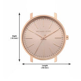 Shop Authentic Michael Kors Pyper Quartz Rose Gold Dial Rose Gold Mesh Strap Watch For Women - MK4340 - Luxxuri