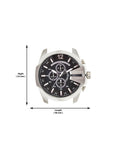  Shop Authentic Diesel Mega Chief Black & Silver Round Dial Brown Leather Strap Watch For Men - DZ4290 - Luxxuri