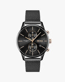  Shop Authentic Hugo Boss Associate Black Dial Black Mesh Bracelet Watch for Men - 1513811 - Luxxuri