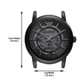  Shop Authentic Emporio Armani Meccanico Skeleton Black Dial Black Steel Strap Watch For Men - AR60045 - Luxxuri