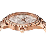  Shop Authentic Michael Kors Layton Three Hand Silver Dial Rose Gold Steel Strap Watch For Women - MK7297 - Luxxuri