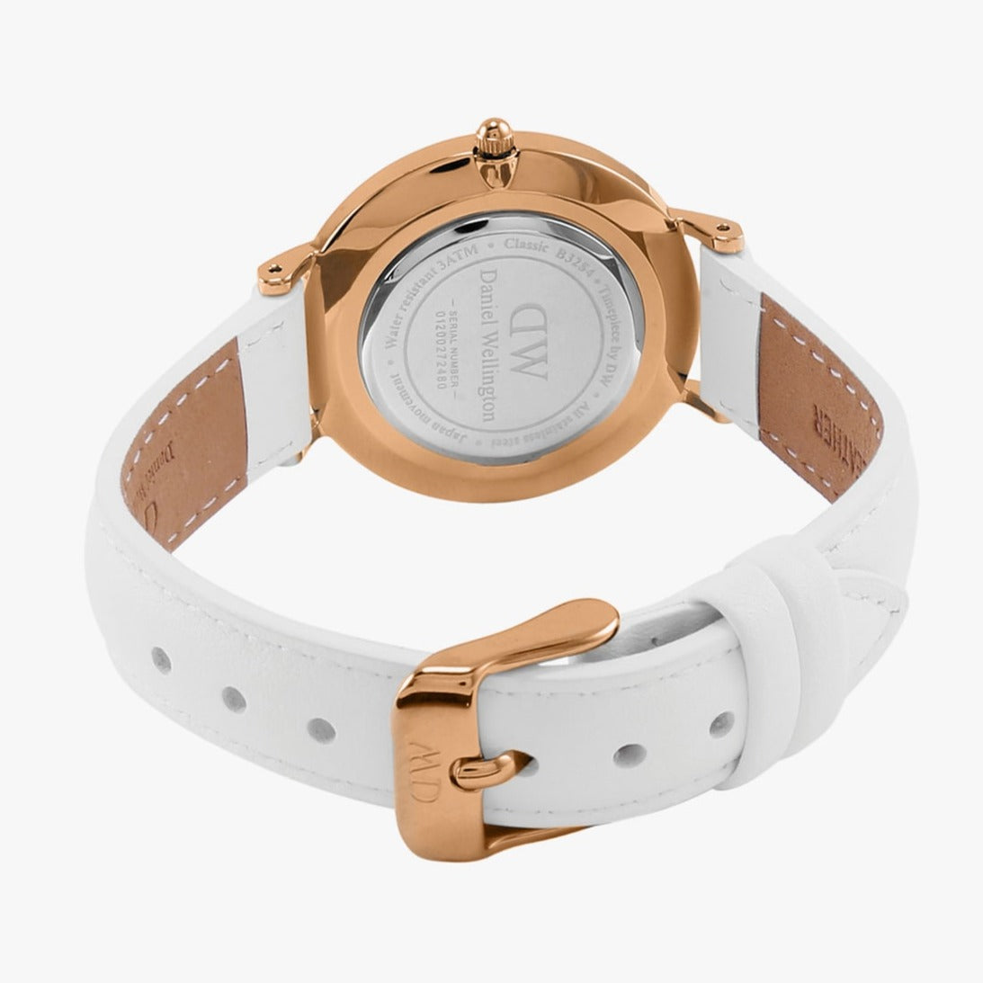  Shop Authentic Daniel Wellington Classic Petite Bondi Black Dial White Leather Strap Watch For Women - DW00100283 - Luxxuri