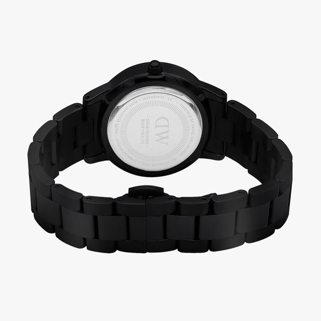  Shop Authentic Daniel Wellington Iconic Link Ceramic Black Dial Black Steel Strap Watch For Women - DW00100414 - Luxxuri