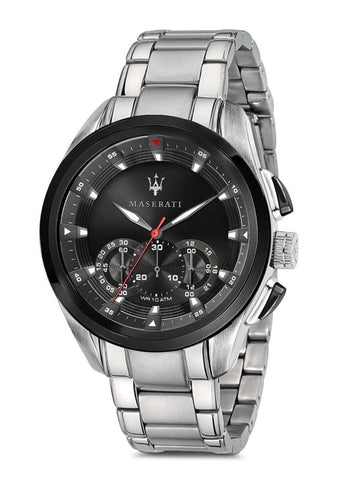  Shop Authentic Maserati Traguardo Analog Black Dial Stainless Steel Watch For Men - R8873612015 - Luxxuri