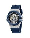  Shop Authentic Maserati Potenza Skeleton Dial Quartz Blue Silicon Watch For Men - R8821108028 - Luxxuri