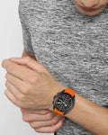  Shop Authentic Hugo Boss Volane Black Dial Orange Silicone Strap Watch for Men - 1513957 - Luxxuri