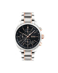  Shop Authentic Hugo Boss Grand Prix Black Dial Two Tone Steel Strap Watch for Men - 1513473 - Luxxuri
