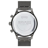  Shop Authentic Movado Heritage Calendoplan Chronograph Black Dial Grey Mesh Strap Watch for Men - 3650100 - Luxxuri